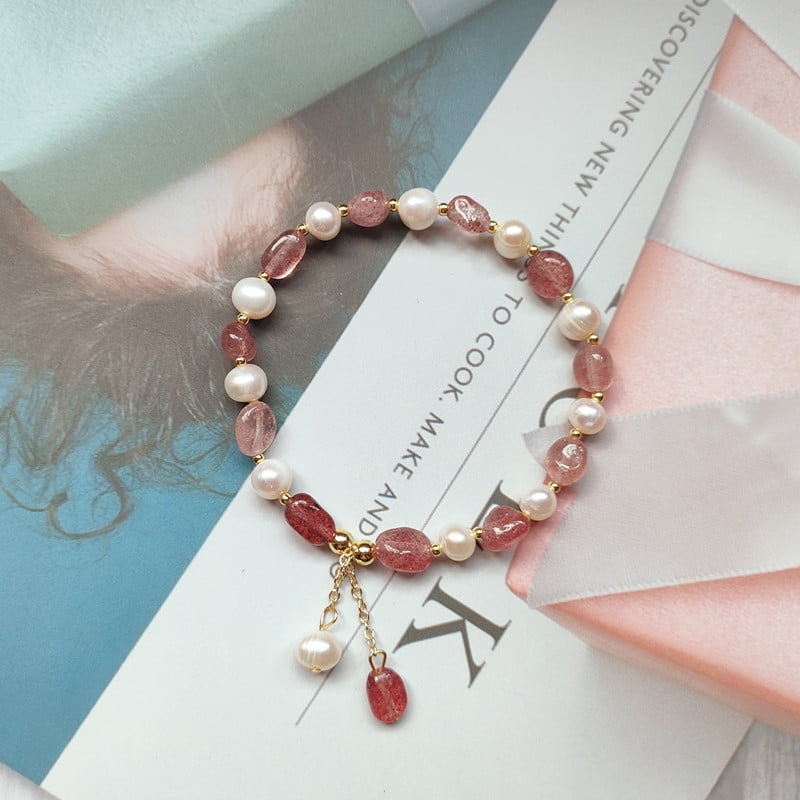 Freshwater Pearl Elastic Bracelet  Cora  Akuna Pearls