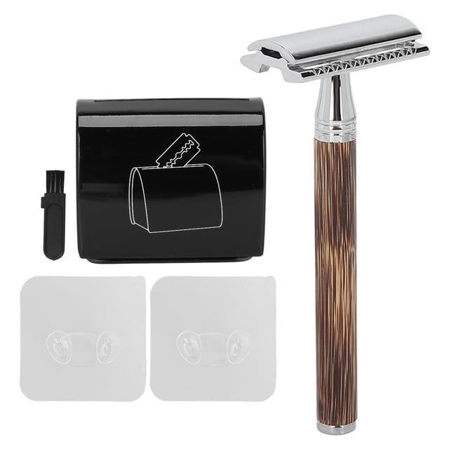 Maquinilla de Afeitar ANGGREK para Hombre Afeitado Suave Y Preciso de Bambú
