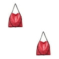 thumbnail image 3 of kurtrusly 1/2/3 Wide Application Convenient And Practical Chain Handbag For Women - Foldable Shoulder Bag Fashion PU Chain Shoulder Bag red 2PCS, 3 of 6