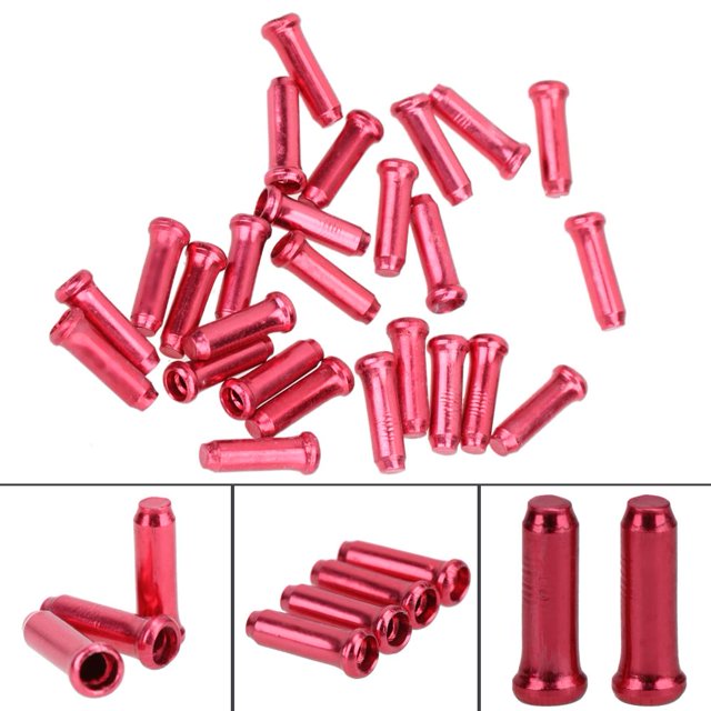 500 Uds. De aluminio para bicicleta, freno de bicicleta, palanca de cambios, puntas de Cable interno, tapa de extremo de Cable