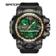 thumbnail image 2 of Reloj Sanda-3133 Impermeable Casual Correa Militar Color Negro/Dorado, 2 of 7