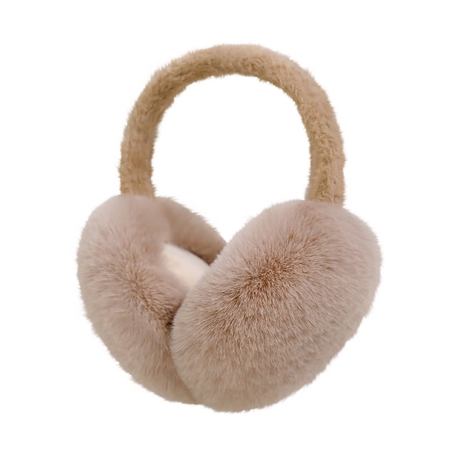 Cache-oreilles Moelleux et Doux pour Femmes, Cache-Oreilles Pliables en Peluche, Cache-Oreilles d'Hiver pour Femmes en Peluche, Sac Chaud d'Hiver, Cache-Oreilles Antigel