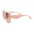 thumbnail image 3 of Girls Kids Size Balloon Thick Plastic Rectangle Sunglasses Beige - Brown, 3 of 4