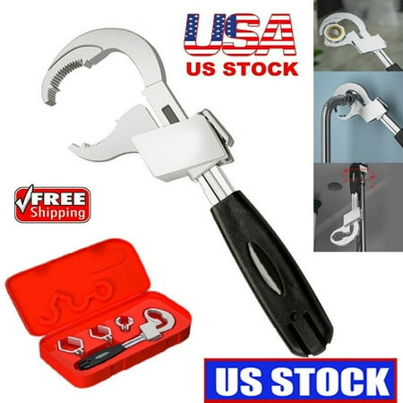 

Universal Adjustable Double-ended Wrench - Multifunctional Adjustable Wrench for Disassembly & Assembly of Sanitary Ware Pipe Puts - Crescent Wrench Sets for Water Pipe Repair Home Accessories
