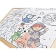 thumbnail image 4 of Hape: Space Friends Puzzle - 48pc, Double-Sided Coloring Puzzle, 1 Side Pre-Colored Picture - 1 Side Outline Scenic Image To Color In, Kids Ages 4+, 4 of 7