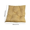 thumbnail image 3 of Cojín de lino para silla de comedor | Cojín suave y acolchado con base antideslizante | Cojín lavable para cocina, oficina, uso interior y exterior, 3 of 6