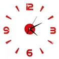 thumbnail image 4 of YUMILI Reloj de Pared, Pegatina de Reloj de Pared, decoración de Reloj Grande 3D, decoración de Pared Moderna para el hogar, la Oficina y la habitación(Rojo), 4 of 8