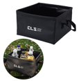thumbnail image 4 of Cubo Portátil Bolsa de Almacenamiento de Agua Plegable Ligero Duradero Duradero Multifuncional Bañera Cuadrada Contenedor para Jardinería Pes Negro Baoblaze Cubo portátil, 4 of 7
