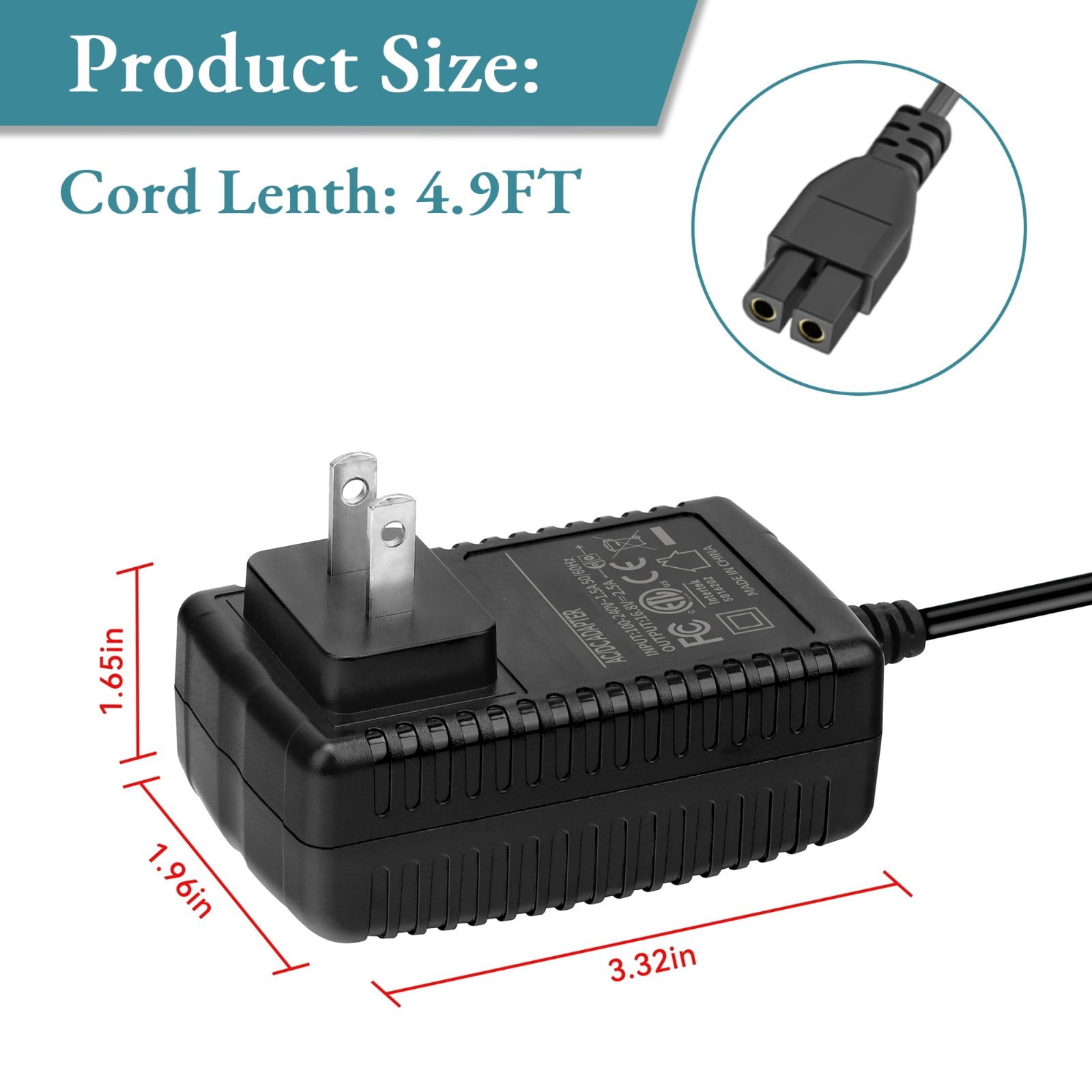 Charger Compatible with Aiper Scuba S1 E1 Cordless Robotic Pool Cleaner Li-ion Battery