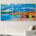 thumbnail image 2 of wall26 Framed Wall Art Print Set Vibrant Watercolor Lighthouse &amp; Boats Nature Wilderness Illustrations Realism Global Scenic Colorful Multicolor for Living Room, Bedroom, Office - 24"x36&quo, 2 of 5