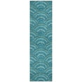 thumbnail image 2 of Addison Rugs Chantille Indoor/Outdoor Transitional Geometric, Abstract Teal Washable Runner Rug, 2'3" x 7'6", 2 of 6