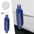 thumbnail image 6 of Boat Fenders Mooring Buoy 4x16inch Waterproof Protection Marine Docking Inflatable Marine for Sailboats, Row Boats, Pontoon Boat Blue White Rope, 6 of 8