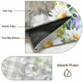 thumbnail image 6 of Easter Bunnies Area Rugs 5'x7', Washable Small Throw Rugs for Laundry Room Playroom, Spring Eucalyptus Easter Eggs Gray Plaid Indoor Outdoor Rug Non-Slip Low Pile Carpet Runner Reversible Floor Mats, 6 of 8