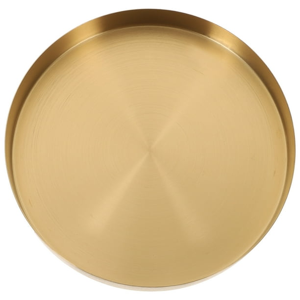 Modern Round Decorative Tray Coffee Table Serving Tray Jewelry Storage