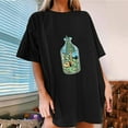 thumbnail image 2 of IROINNID Womens Short Sleeve Summer Beach Printed Casual Top Loose Pullover T-shirt Spring Sale, 2 of 7
