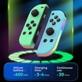 thumbnail image 2 of Mando inalámbrico Compatible con Nintendo Switch, OLED, Lite Gamepad Joystick (L/R) de repuesto con RGB derecho azul, 2 of 5