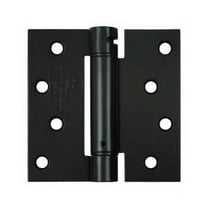Deltana DSH44U1B 4" x 4" Spring Hinge; Flat Black Finish