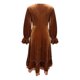 thumbnail image 5 of Karight Women’s Elegant Velvet Long Sleeve Dress Casual V Neck Babydoll Flowy Formal Wedding Party Mini Dress, 5 of 5