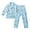 Sky Blue, variant on Boys Outfits Casual Dinosaur Print Long Sleeve Button Lapel Shirt Sweatpants Comfortable Loungewear 2 Piece Outfits 3-4 Y