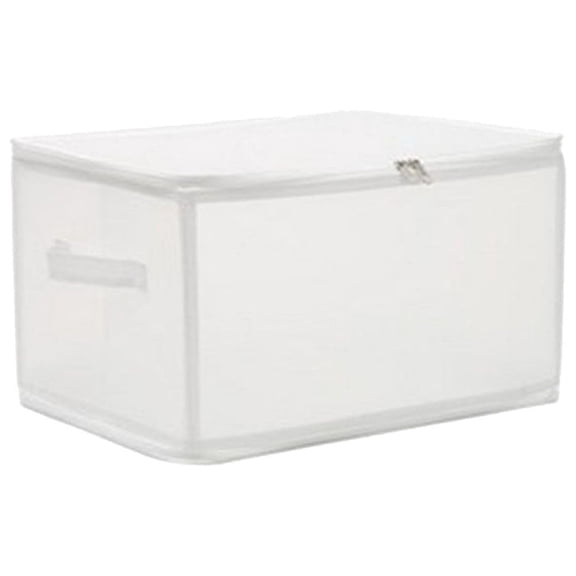 Transparent Storage Boxes 7-Piece Set, Folding Organizer for Clothing, Toys, Quilts, Home Storage with Reinforced Handles and Double Zipper Closure