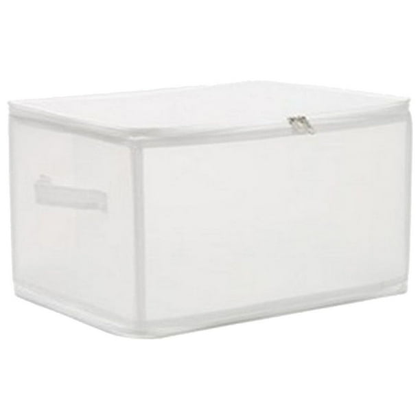 Baúles de almacenamiento, organizadores de armario y almacenamiento, organización y almacenamiento, caja de almacenamiento transparente, juego de 7 piezas para ropa, juguetes, edredones de algodón, ca