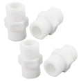 thumbnail image 1 of Conector de Niple Hexagonal de Manguera de Plástico Blanco de 4 Pcs 1/2PT a 1/2PT, 1 of 1
