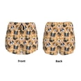 thumbnail image 5 of Lsque Cute Dogs Head Printed Women's Running Shorts with Liner Pockets,Elastic Quick Dry Workout Athletic Gym Yoga Shorts,Womens High Waist Shorts-Large, 5 of 9