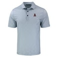 thumbnail image 2 of Men's Cutter & Buck Gray Alabama Crimson Tide Pike Eco Pebble Print Stretch Recycled Polo, 2 of 3