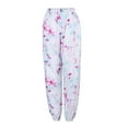 thumbnail image 5 of Hunpta Women's Pants Active Elastic Waist Baggy Tie-Dye Sweatpants Joggers Lounge Pants, 5 of 9