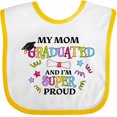 thumbnail image 3 of Inktastic My Mom Graduated and I'm Super Proud Boys or Girls Baby Bib, 3 of 4