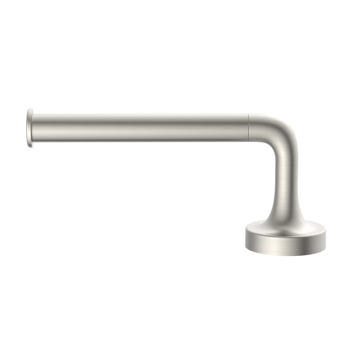 (2 pack) Better Homes & Gardens Clean Modern Style Wall Mount Toilet Paper Holder Satin Nickel Finish