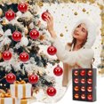 thumbnail image 2 of Zpanxa 12 Pieces Pearlized Christmas Ball Ornaments Multicolor Hanging Decor for Tree, Wedding and Window Display, 2 of 6
