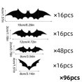thumbnail image 4 of Bat Stickers 96 Pack 3D Black Bat Wall Stickers Party Decorations Indoor Decorations Wall Decorations Event Party Decorations, 4 of 7