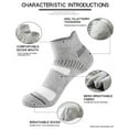 thumbnail image 3 of Compression Socks for Unisex Men and Women , Ankle Soft Moisture-Wicking Socks , Athletic Cushioned Low Cut Running Socks for a Secure Fit - 6 Pairs, 3 of 8