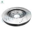 thumbnail image 3 of Front Right 329.95mm Drilled Slotted Brake Disc Rotors For 2009-2014 GMC Savana 1500, 3 of 8