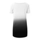 thumbnail image 5 of Mujeres de Manga Larga Superior, Estampado Corto Delantero Larga Espalda Raglan Cuello en V Camiseta de Manga Corta, Casual, 5 of 9