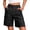 Black, variant on 2026 Summer Cargo Shorts Women Bermuda Beach Shorts with 6 Pockets Casual High Waisted Short Pants Outdoor Vacation Clothes Elastic Waist Casual Trendy Outfits Lounge Trousers