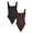 Black Soot/ Pure Espresso, variant on Joyspun Women's Seamless Slimming Square Neck Tank Bodysuit, 2-Pack, Sizes S-3XL