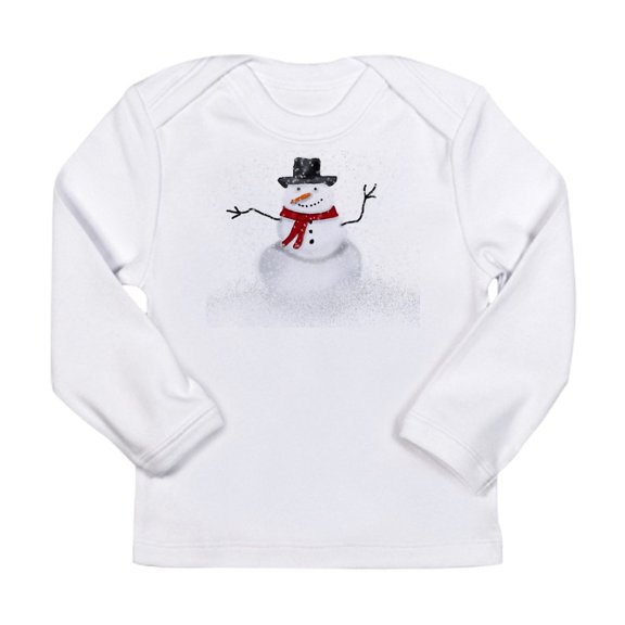 CafePress - Snowman Long Sleeve T Shirt - Long Sleeve Infant T-Shirt