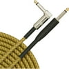 Musician's Gear Tweed Right Angle Instrument Cable