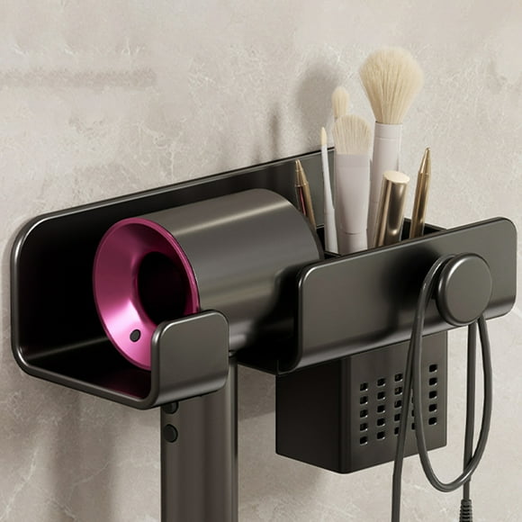 Hair Dryer Rack Bathroom Hair Dryer Hanging Rack Hair Dryer Placement Storage Rack Folding Hair Dryer Price Storage Bracket Can Hang Jewelry With 6ml Adhesive Feature:Colour: