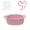 PInk C, variant on QISIWOLE Yellow Woven Storage Basket, Toy Snack Gift Organizer Basket, 11.81 x 7.87 x 5.12 in Cotton Storage Basket, for Home Shelf Closet Organizing