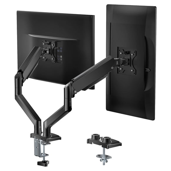 Soporte doble para monitor, brazos ajustables WALI para pantallas de 17 a 32 pulgadas