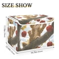 thumbnail image 3 of Brow Cat in Cherry Tree Large Storage Bins with Linen Collapsible Lid Storage Box 16.7 x 12.6 x 11.8in, 3 of 7