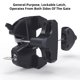 thumbnail image 2 of Cerrojo para portón D&D Technologies LL3ABL con llave, negro, 2 of 5