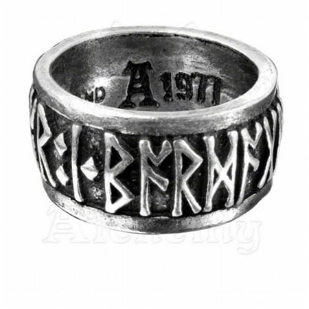 Alchemy Metal-Wear R173W Runeband Ring, W - 11