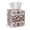 Aztec Tribal Geometric Leopard, variant on TSOVTHRID Cat Cherry Blossom Pattern Square Tissue Box Cover, PU Leather Facial Paper Oraganizer Dispenser Easy to Clean Tabletop Tissue Decorative for Dining Room Bathroom