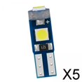 thumbnail image 1 of Colaxi 5xCar Motorcycle LED Dashboard Light T5 3SMD Indicator Fit for Reading Lights white 5 Pcs, 1 of 8