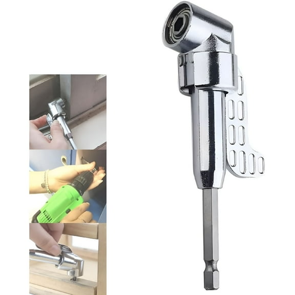 ZEPARO Right Angle Drill Adapter,105 Degree Drill Adapter,Right Angle Drill Attachment,1/4"