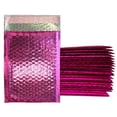 thumbnail image 2 of 4x8 inches Shiny Metallic Bubble Mailers Pink, Teal, Gold, Red or Mirrored Black Padded Colorful Self Sealing Rigid Envelopes 4x7" usable space, 2 of 10